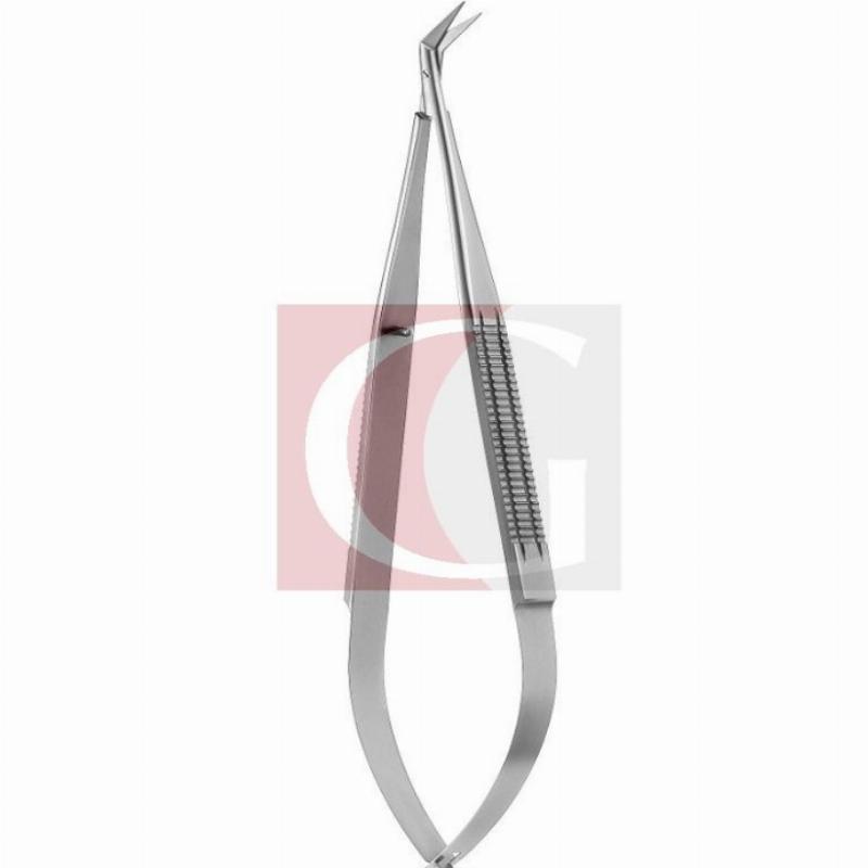 Коронарні мікроножиці за Якобсоном, з пласкою ручкою, лезо 45 градусів (Гайстер, 03-0032.23)